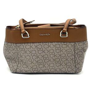 Calvin Klein Handbag In Almond Khaki Caramel  — Brand New No Tag